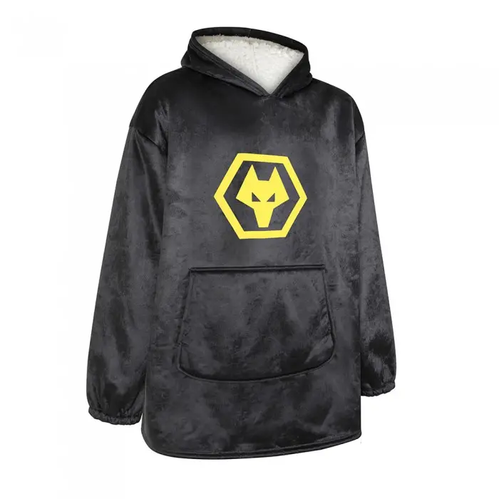 Wolverhampton Wanderers Store | Shop Official Jumbo Sherpa Fleece Hoodie – Kids Wolves Gear